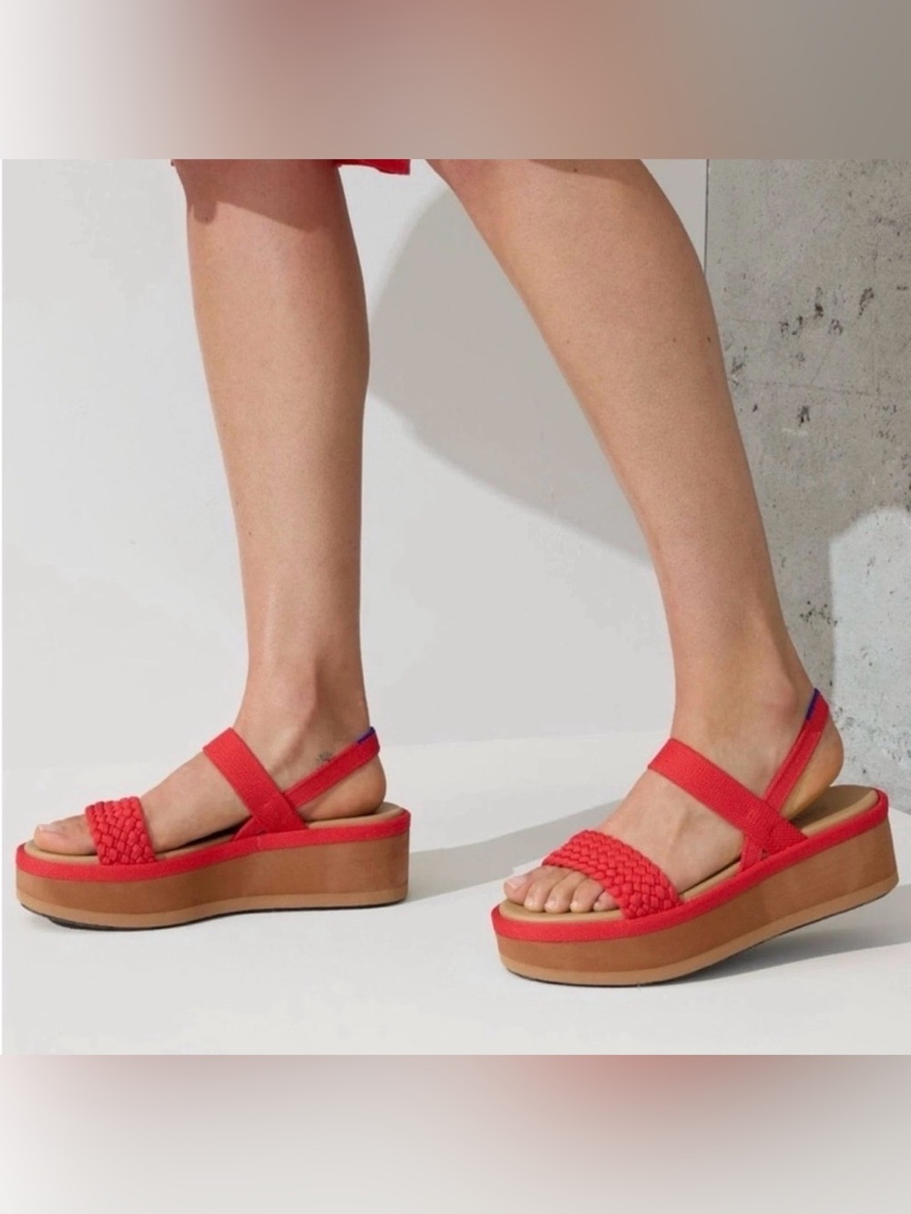 Rothy's The LightWeight Wedge Platform Sandal 9.5